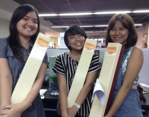 Me, Tere, and  Bea with our consolation roses